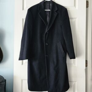 Men's Black Overcoat